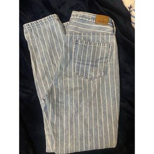 American eagle pin stripe jeans size 6 NWOT